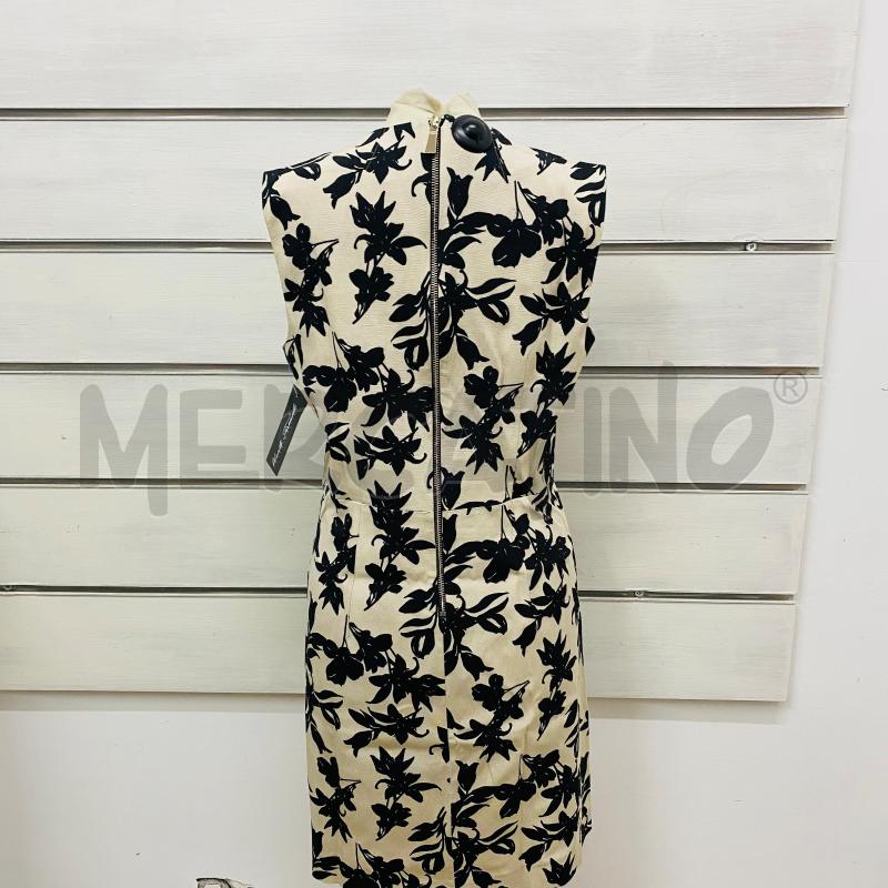 ABITO DONNA MARELLA BEIGE FIORI NERO ZIP DIETRO  | Mercatino dell'Usato Lago patria - giugliano in c. 4