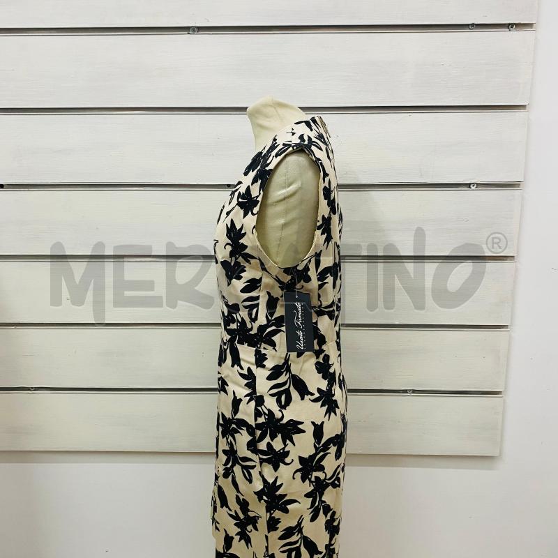ABITO DONNA MARELLA BEIGE FIORI NERO ZIP DIETRO  | Mercatino dell'Usato Lago patria - giugliano in c. 5
