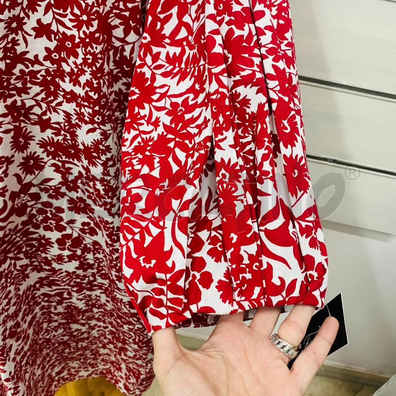 ABITO DONNA MARELLA CHAMISIER PANNA FANTASIA FIORI ROSSI | Mercatino dell'Usato Lago patria - giugliano in c. 3