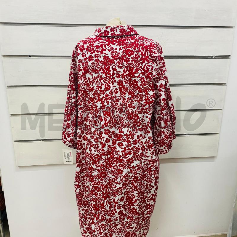 ABITO DONNA MARELLA CHAMISIER PANNA FANTASIA FIORI ROSSI | Mercatino dell'Usato Lago patria - giugliano in c. 5