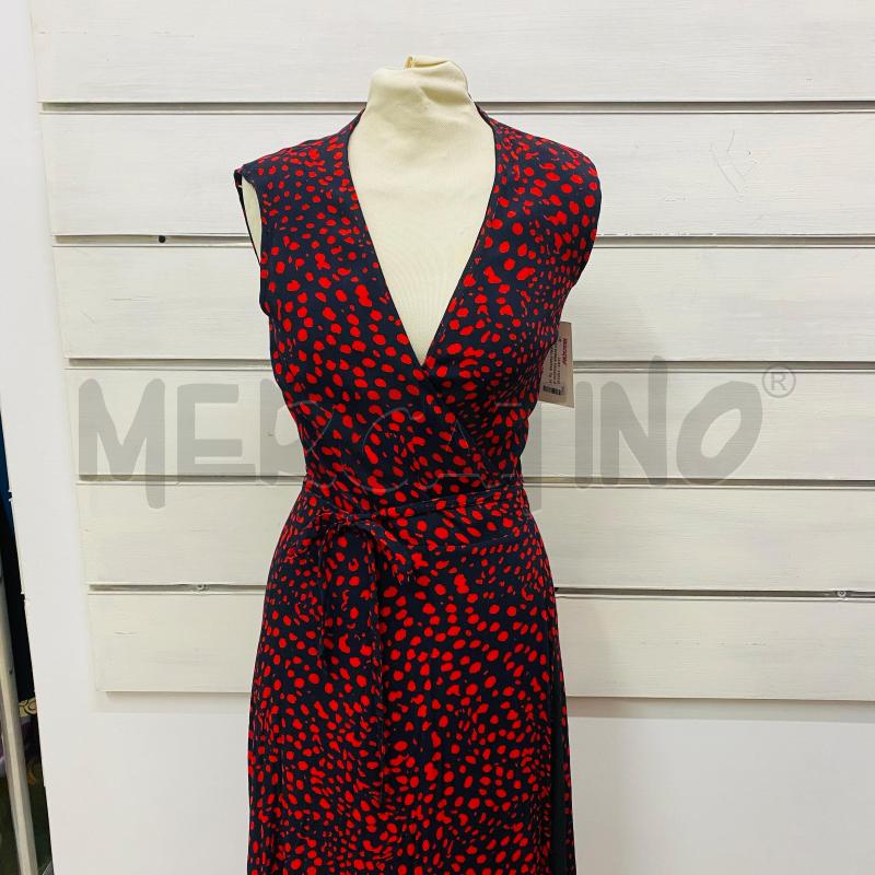 ABITO DONNA MASSIMO DUTTI NERO FANTASIA ROSSA | Mercatino dell'Usato Lago patria - giugliano in c. 1