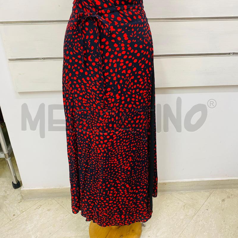 ABITO DONNA MASSIMO DUTTI NERO FANTASIA ROSSA | Mercatino dell'Usato Lago patria - giugliano in c. 2