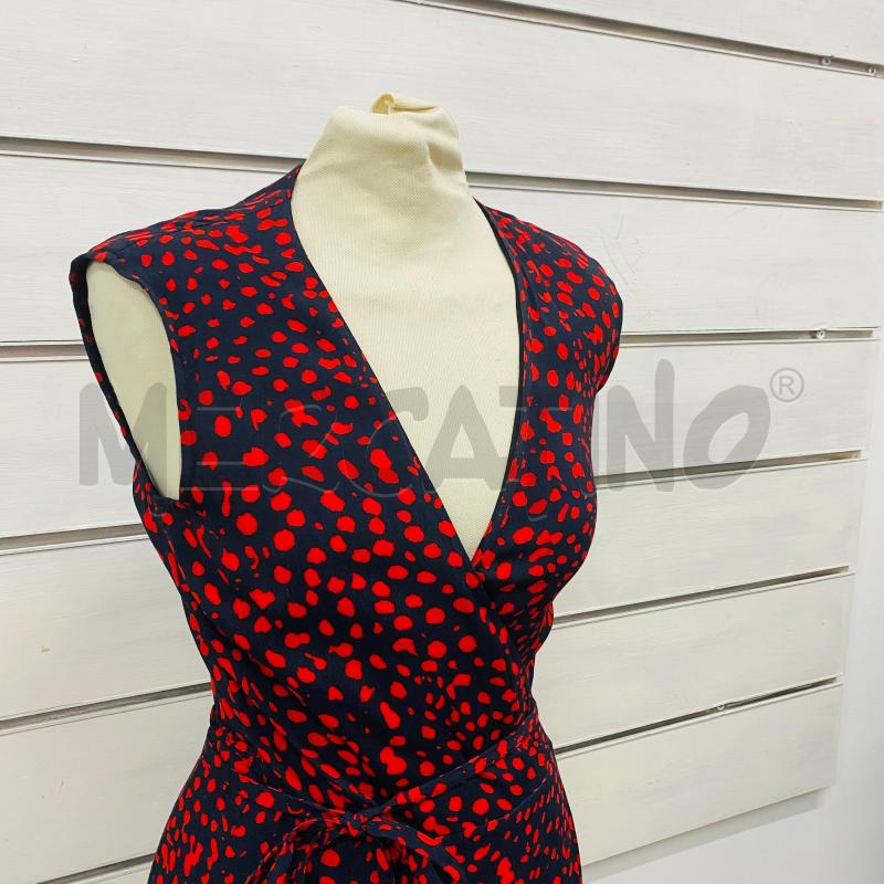 ABITO DONNA MASSIMO DUTTI NERO FANTASIA ROSSA | Mercatino dell'Usato Lago patria - giugliano in c. 3
