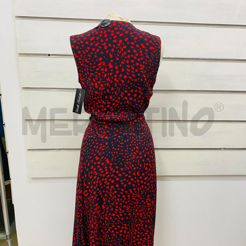 ABITO DONNA MASSIMO DUTTI NERO FANTASIA ROSSA | Mercatino dell'Usato Lago patria - giugliano in c. 5