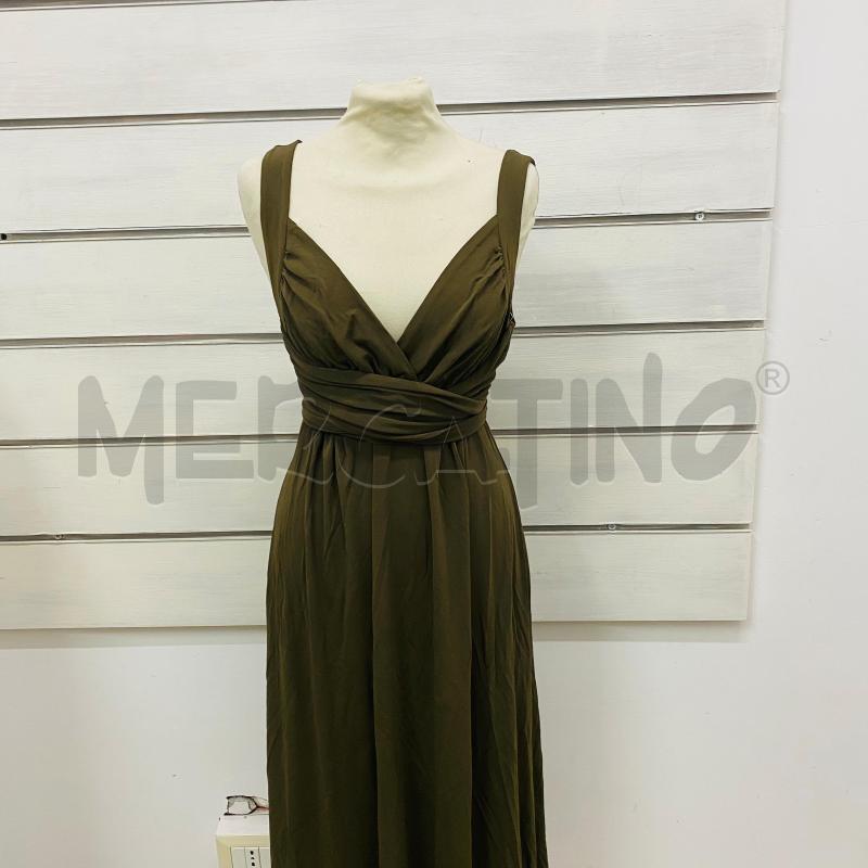 ABITO DONNA MAXMARA VERDE SCURO LUNGO FASCIA  | Mercatino dell'Usato Lago patria - giugliano in c. 1