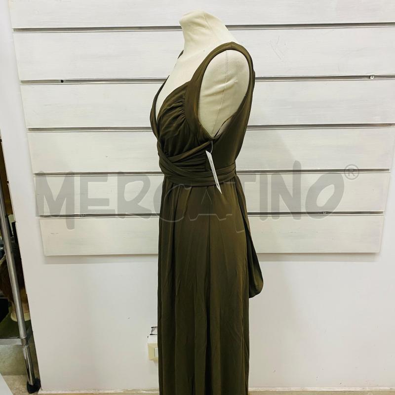 ABITO DONNA MAXMARA VERDE SCURO LUNGO FASCIA  | Mercatino dell'Usato Lago patria - giugliano in c. 3