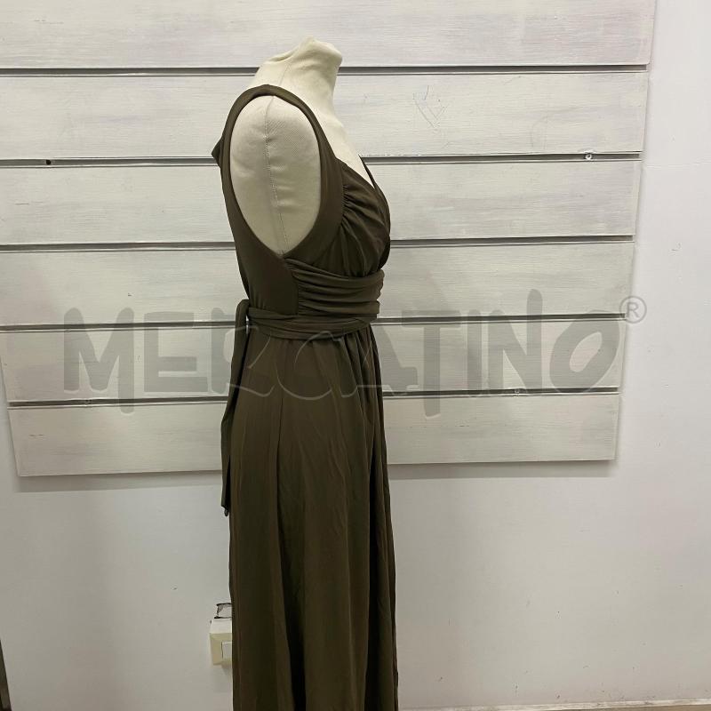 ABITO DONNA MAXMARA VERDE SCURO LUNGO FASCIA  | Mercatino dell'Usato Lago patria - giugliano in c. 5