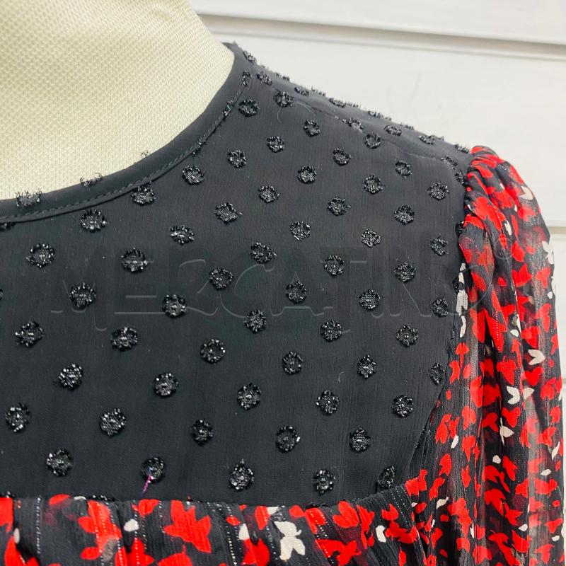 ABITO DONNA MICHAEL KORS NERO FANTASIA ROSSA VELO | Mercatino dell'Usato Lago patria - giugliano in c. 3