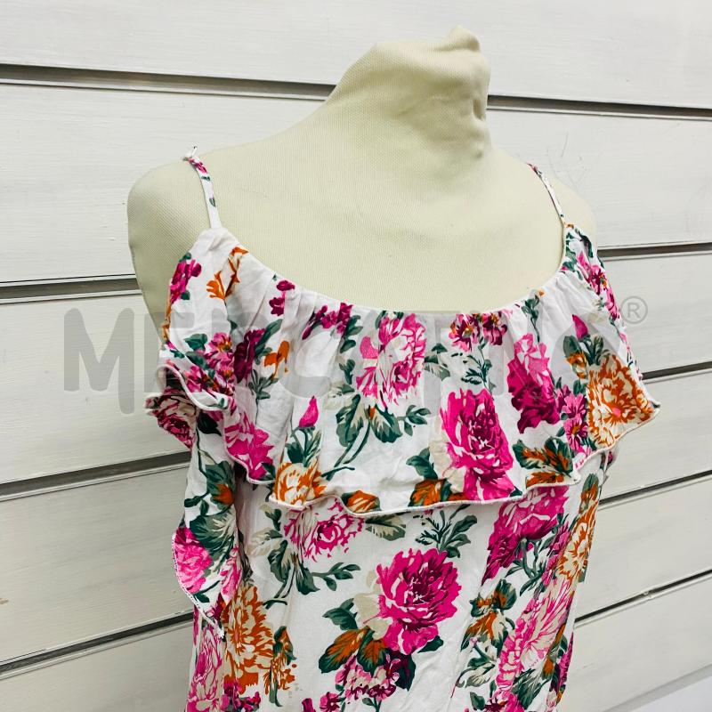 ABITO DONNA MISS NENETTE BIANCO FIORI ROSA ARANCIOABITO DONNA  | Mercatino dell'Usato Lago patria - giugliano in c. 2