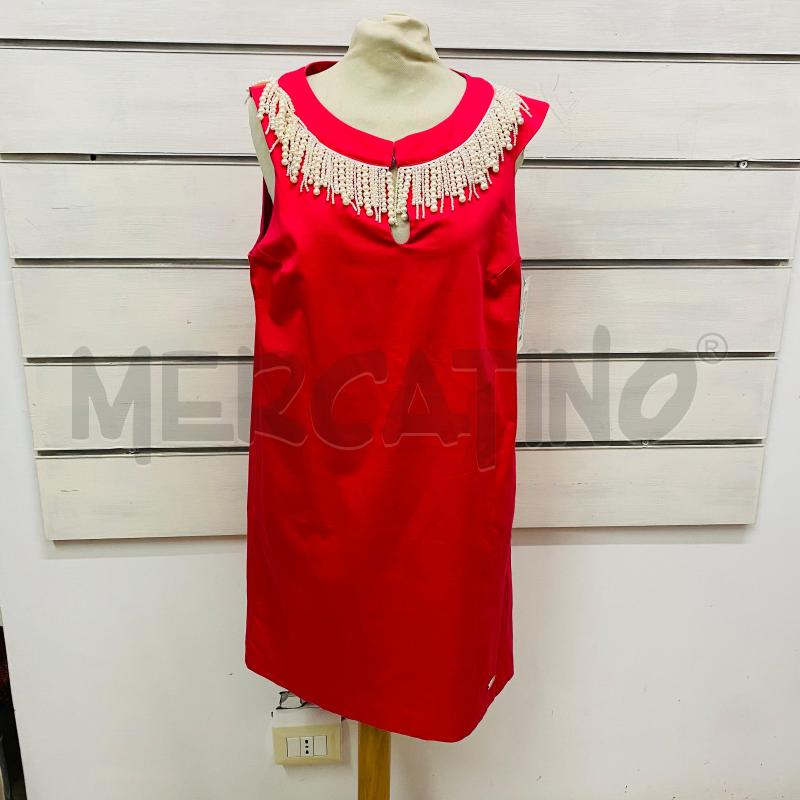 ABITO DONNA MISS NENETTE ROSA FRAGOLA PERLINE SCOLLO | Mercatino dell'Usato Lago patria - giugliano in c. 1