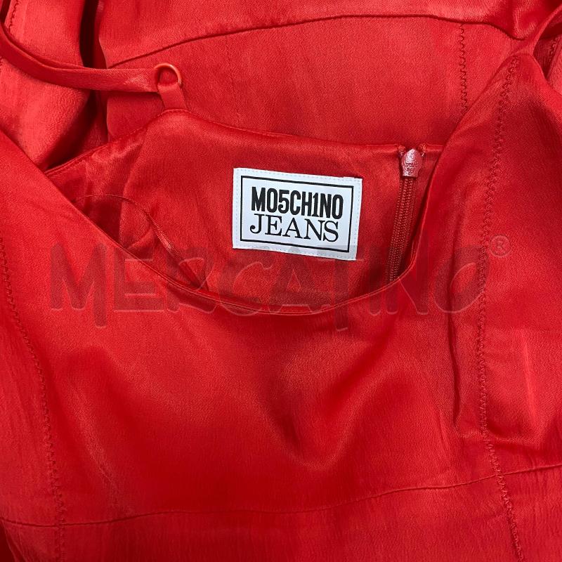 ABITO DONNA MOSCHINO JEANS ROSSO ACCESO ZIP DIETRO | Mercatino dell'Usato Lago patria - giugliano in c. 5