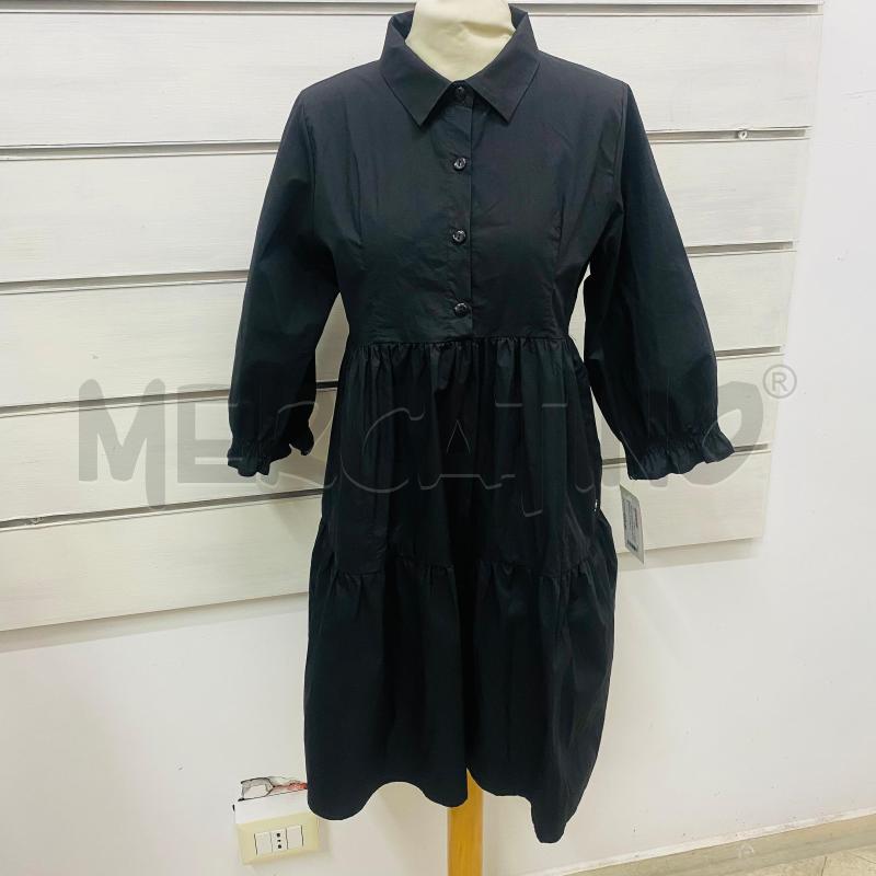 ABITO DONNA MOU NERO MODELLO CAMICIA CON BALZE | Mercatino dell'Usato Lago patria - giugliano in c. 1