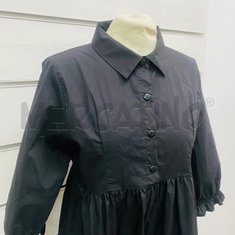 ABITO DONNA MOU NERO MODELLO CAMICIA CON BALZE | Mercatino dell'Usato Lago patria - giugliano in c. 2