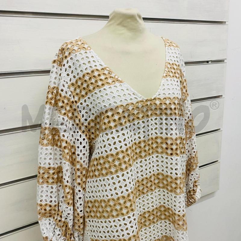 ABITO DONNA PHO TRAFORO PIZZO SAN GALLO BEIGE BIANCO | Mercatino dell'Usato Lago patria - giugliano in c. 2