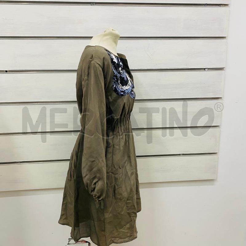 ABITO DONNA PINKO SILK TORTORA SPALLINE PAILETTES | Mercatino dell'Usato Lago patria - giugliano in c. 4