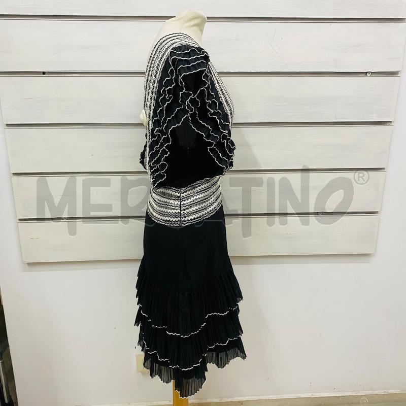 ABITO DONNA SILVIAN HEACH VOLANT NERO BIANCO SCOLLO INCROCIO | Mercatino dell'Usato Lago patria - giugliano in c. 3