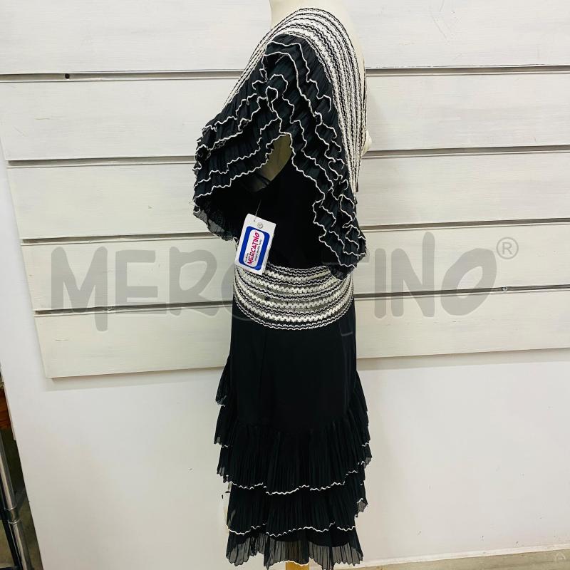 ABITO DONNA SILVIAN HEACH VOLANT NERO BIANCO SCOLLO INCROCIO | Mercatino dell'Usato Lago patria - giugliano in c. 5