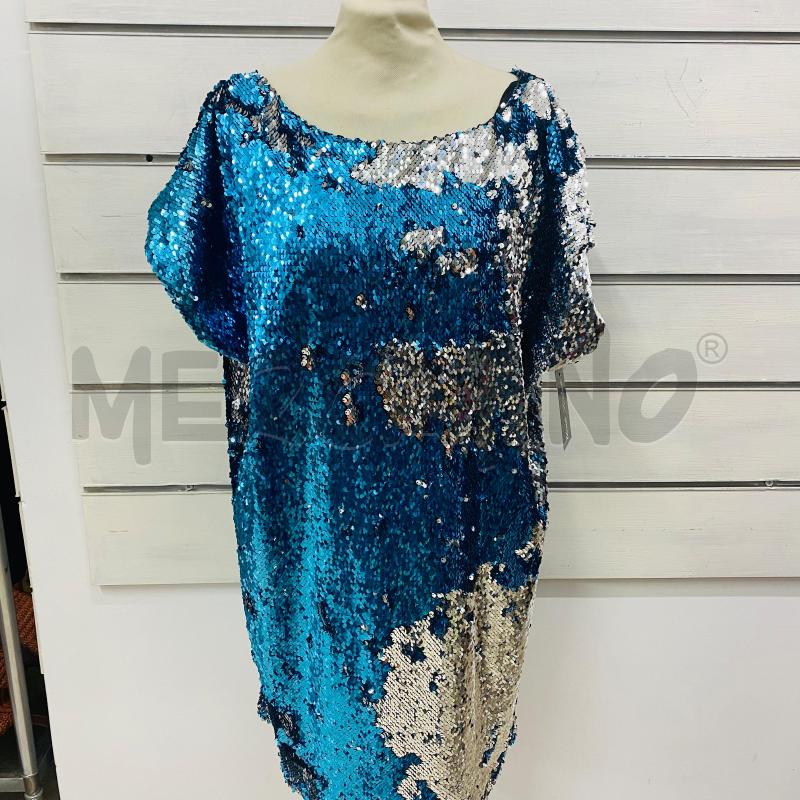 ABITO DONNA SOALLURE PAILLETTES BLU ARGENTO | Mercatino dell'Usato Lago patria - giugliano in c. 1