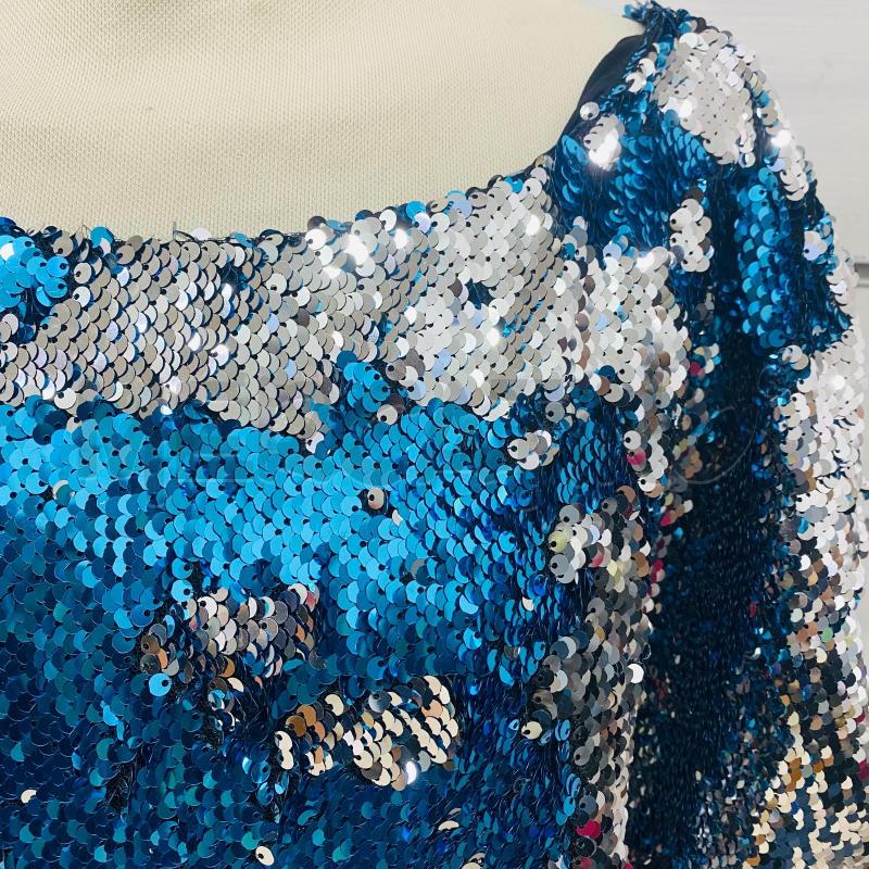 ABITO DONNA SOALLURE PAILLETTES BLU ARGENTO | Mercatino dell'Usato Lago patria - giugliano in c. 3