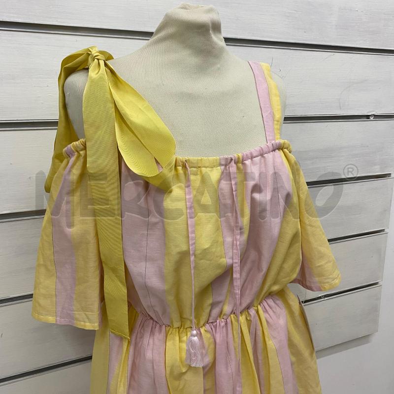 ABITO DONNA SUOLI RIGA GIALLO ROSA ELASTICO SCOLLO | Mercatino dell'Usato Lago patria - giugliano in c. 2