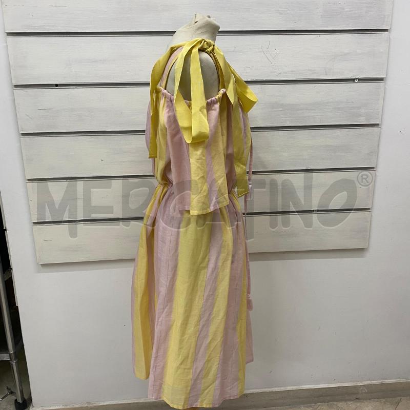 ABITO DONNA SUOLI RIGA GIALLO ROSA ELASTICO SCOLLO | Mercatino dell'Usato Lago patria - giugliano in c. 3