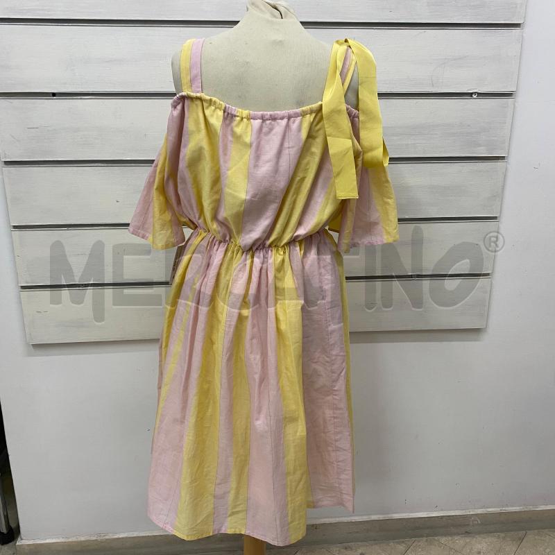 ABITO DONNA SUOLI RIGA GIALLO ROSA ELASTICO SCOLLO | Mercatino dell'Usato Lago patria - giugliano in c. 4