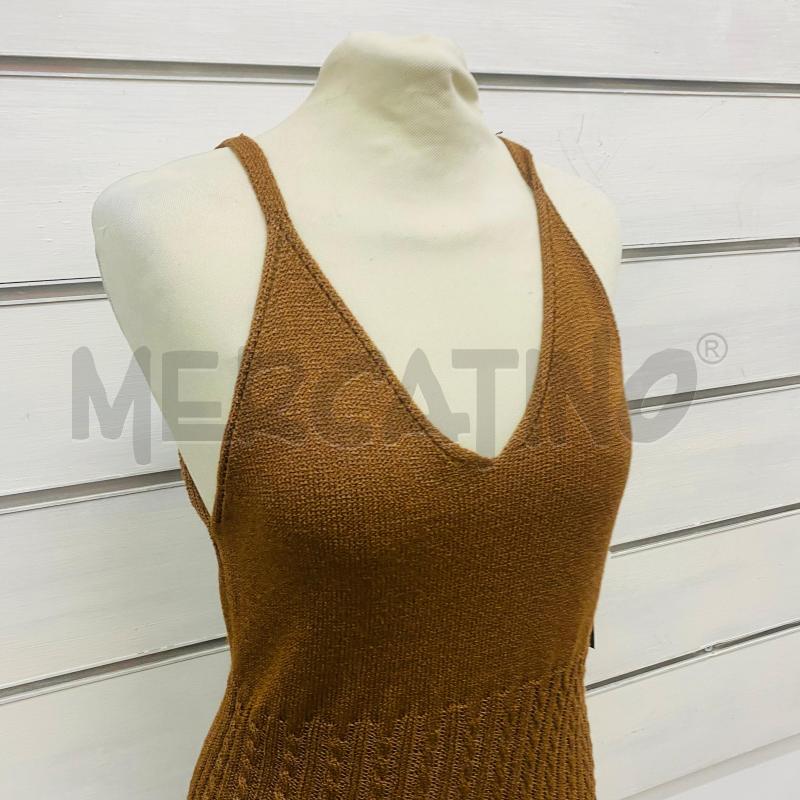 ABITO DONNA TRICOT REGINA SCHRECKER MARRONELAVORAZIONE TRECCIA | Mercatino dell'Usato Lago patria - giugliano in c. 2