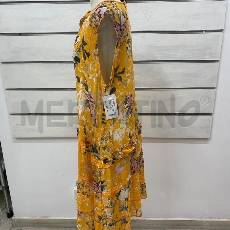 ABITO DONNA TWIN-SET ARANCIO CON FIORI VISCOSA | Mercatino dell'Usato Lago patria - giugliano in c. 3