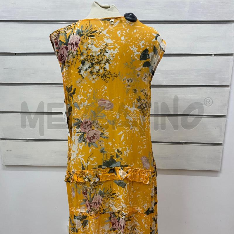 ABITO DONNA TWIN-SET ARANCIO CON FIORI VISCOSA | Mercatino dell'Usato Lago patria - giugliano in c. 4