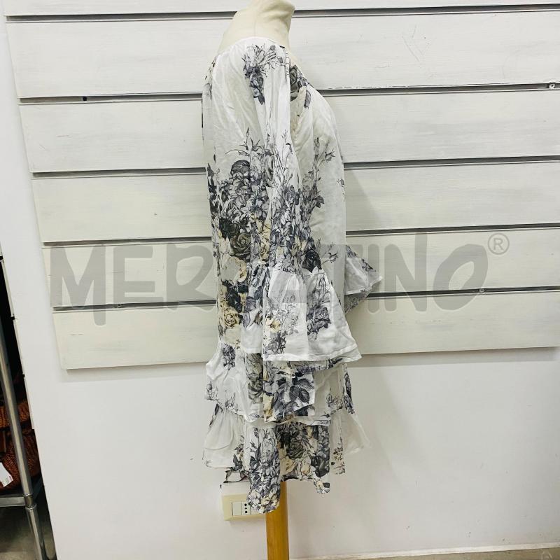 ABITO DONNA TWIN SET BIANCO FANTASIA FIORI GRIGIO BEIGE | Mercatino dell'Usato Lago patria - giugliano in c. 4