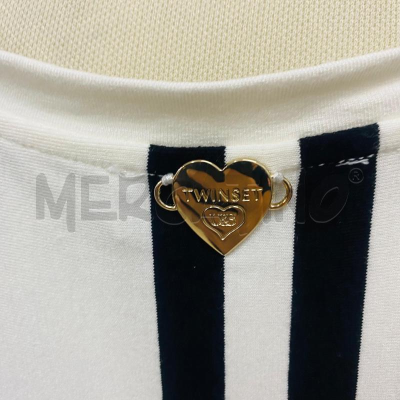 ABITO DONNA TWIN-SET BIANCO RIGHE NERE | Mercatino dell'Usato Lago patria - giugliano in c. 5