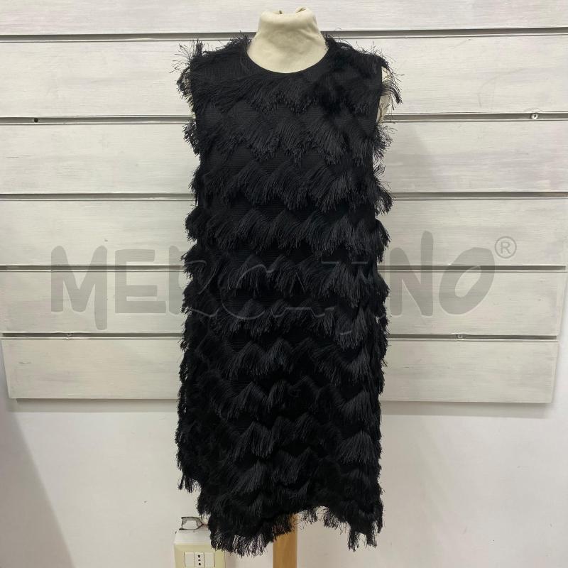 ABITO DONNA ZARA NERO CHIUFFI FRANGE | Mercatino dell'Usato Lago patria - giugliano in c. 1