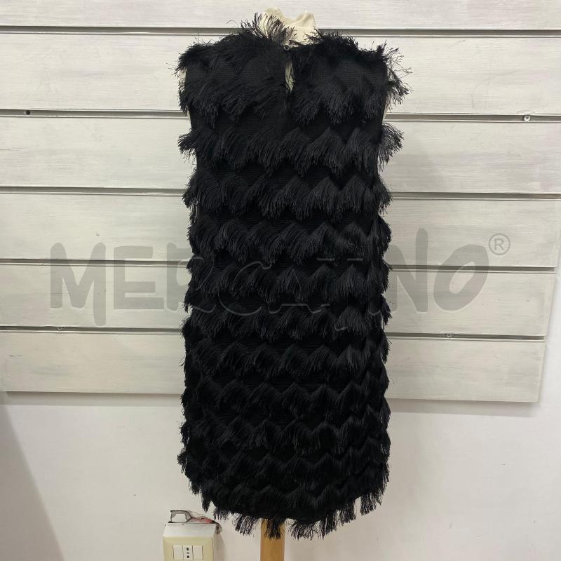 ABITO DONNA ZARA NERO CHIUFFI FRANGE | Mercatino dell'Usato Lago patria - giugliano in c. 3