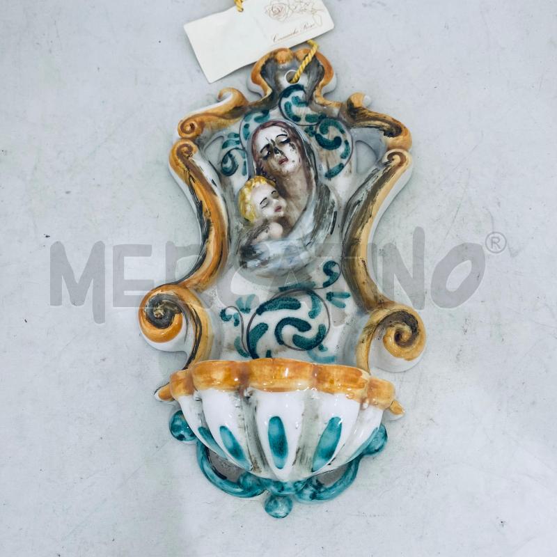 ACQUASANTIERA GRANDE CERAMICHE DI ROSEO  | Mercatino dell'Usato Lago patria - giugliano in c. 1