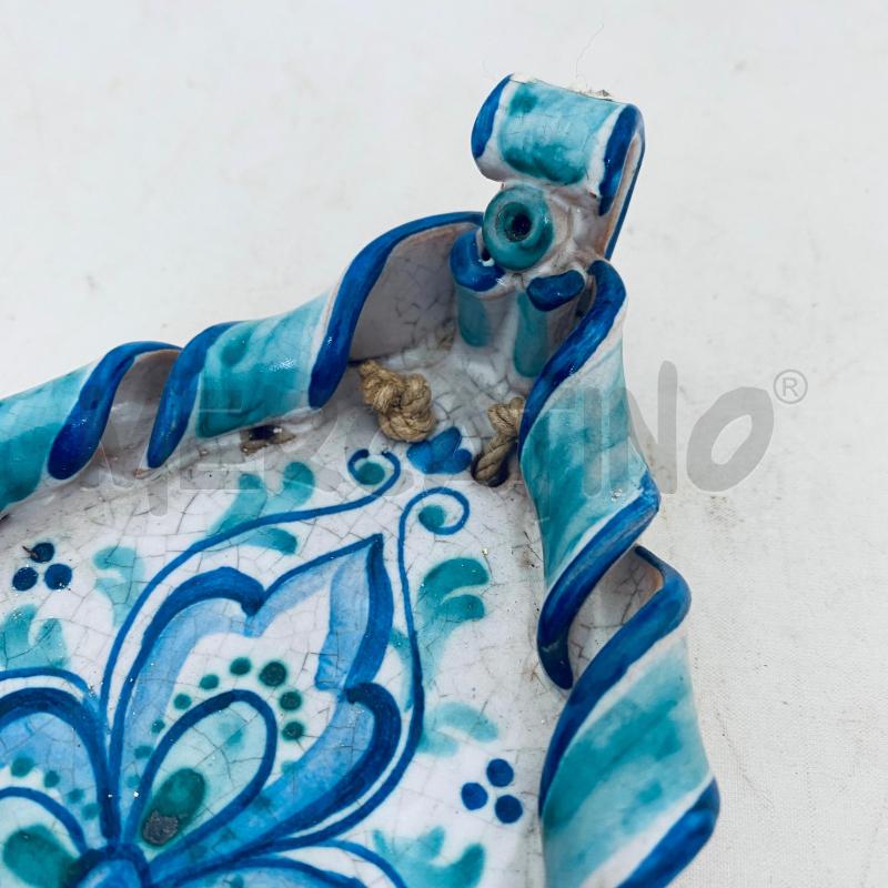 ACQUASANTIERA TERRACOTTA BIANCA E BLU  | Mercatino dell'Usato Lago patria - giugliano in c. 2