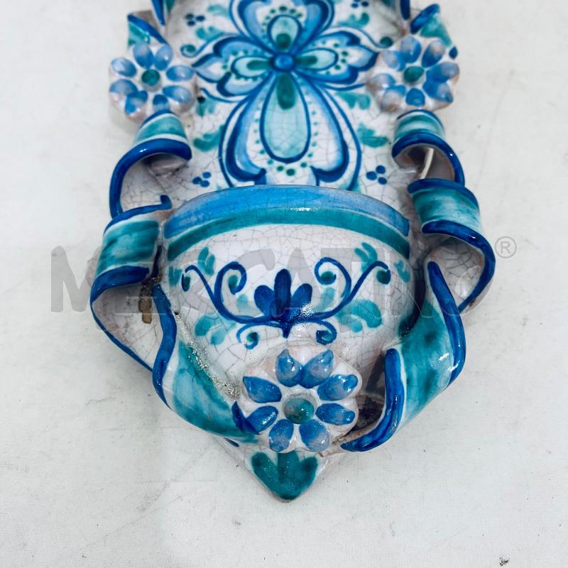 ACQUASANTIERA TERRACOTTA BIANCA E BLU  | Mercatino dell'Usato Lago patria - giugliano in c. 4