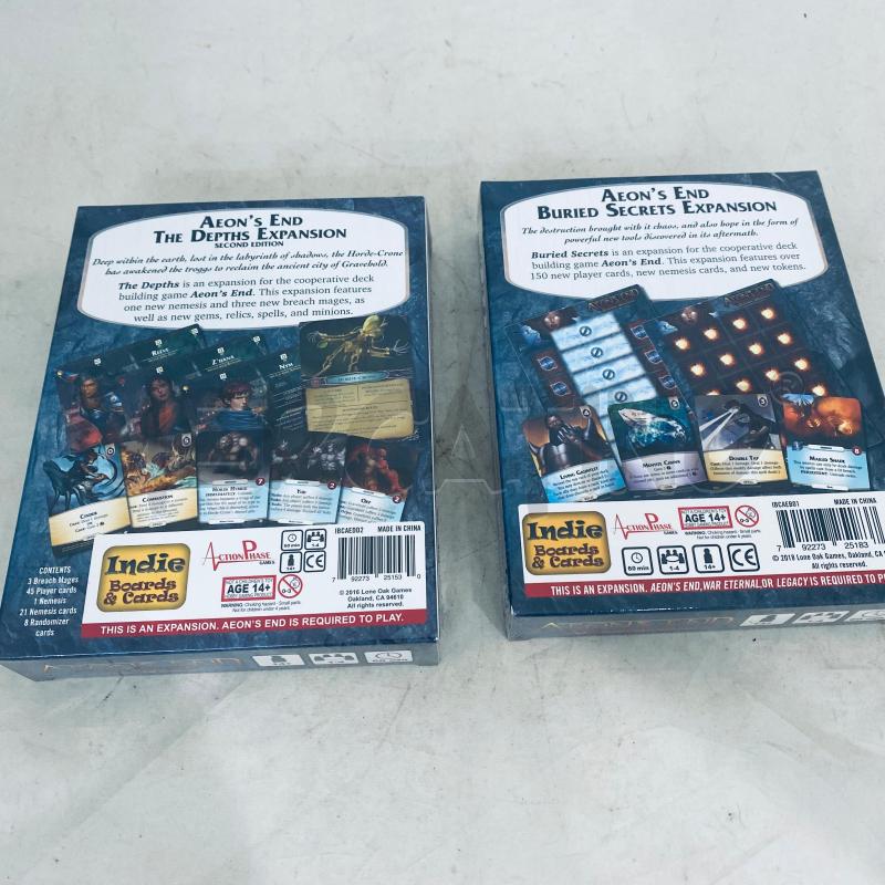 AEONS END SECOND EDITION + WAR ETERNAL + ACCESORY PACK + THE DEPTSH + THE NAMELESS + THE VOID   | Mercatino dell'Usato Lago patria - giugliano in c. 4