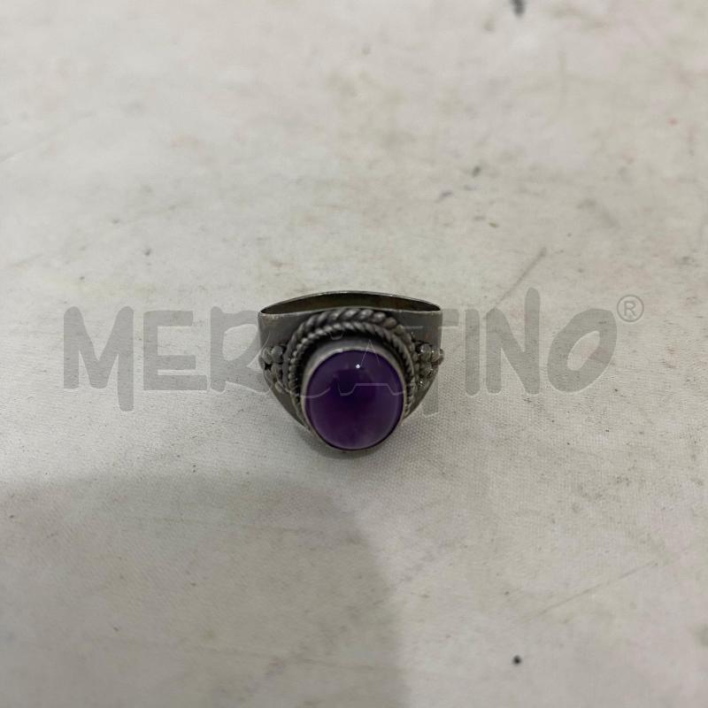 ANELLO DONNA 925 PIETRA LILLA LAVORATO | Mercatino dell'Usato Lago patria - giugliano in c. 1