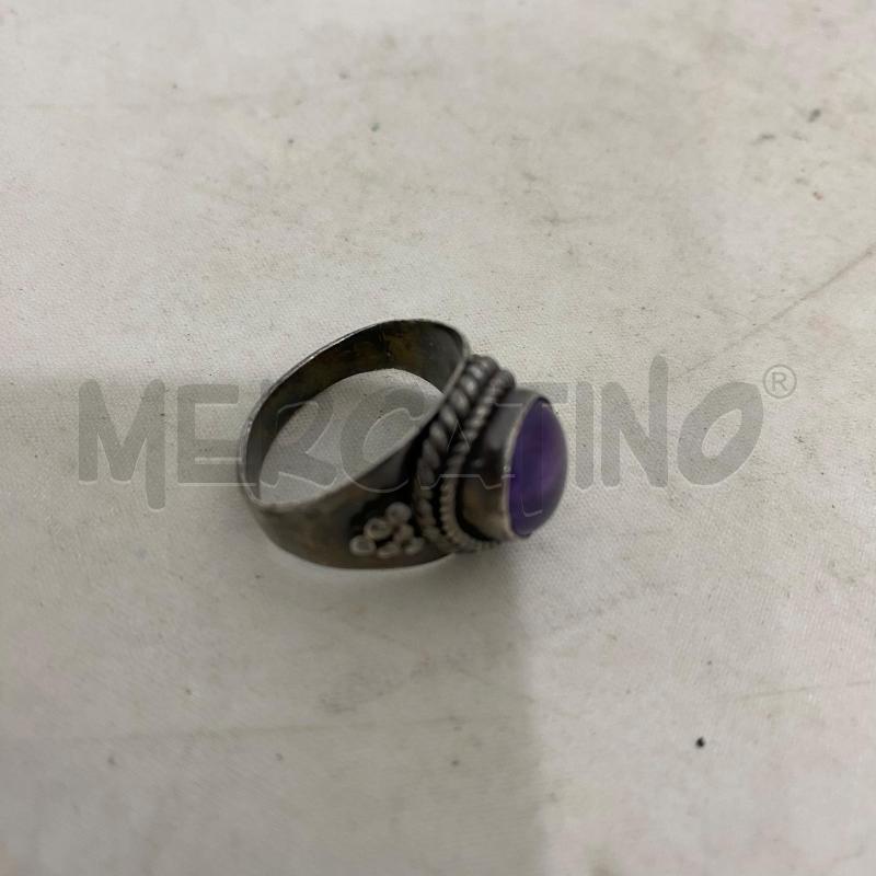 ANELLO DONNA 925 PIETRA LILLA LAVORATO | Mercatino dell'Usato Lago patria - giugliano in c. 4