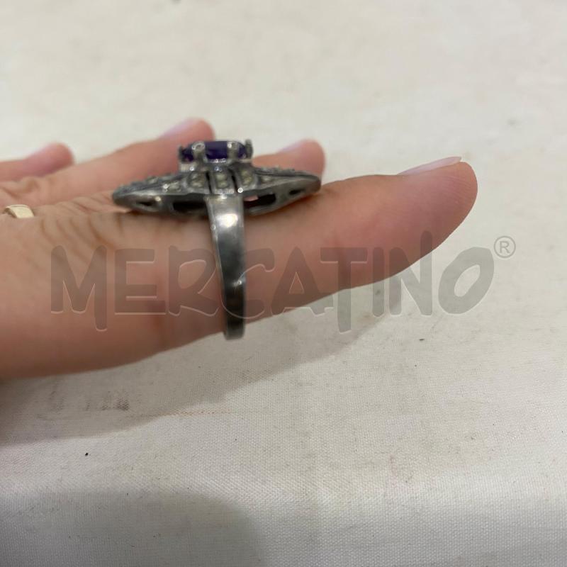 ANELLO DONNA 925 PIETRA VIOLA | Mercatino dell'Usato Lago patria - giugliano in c. 2