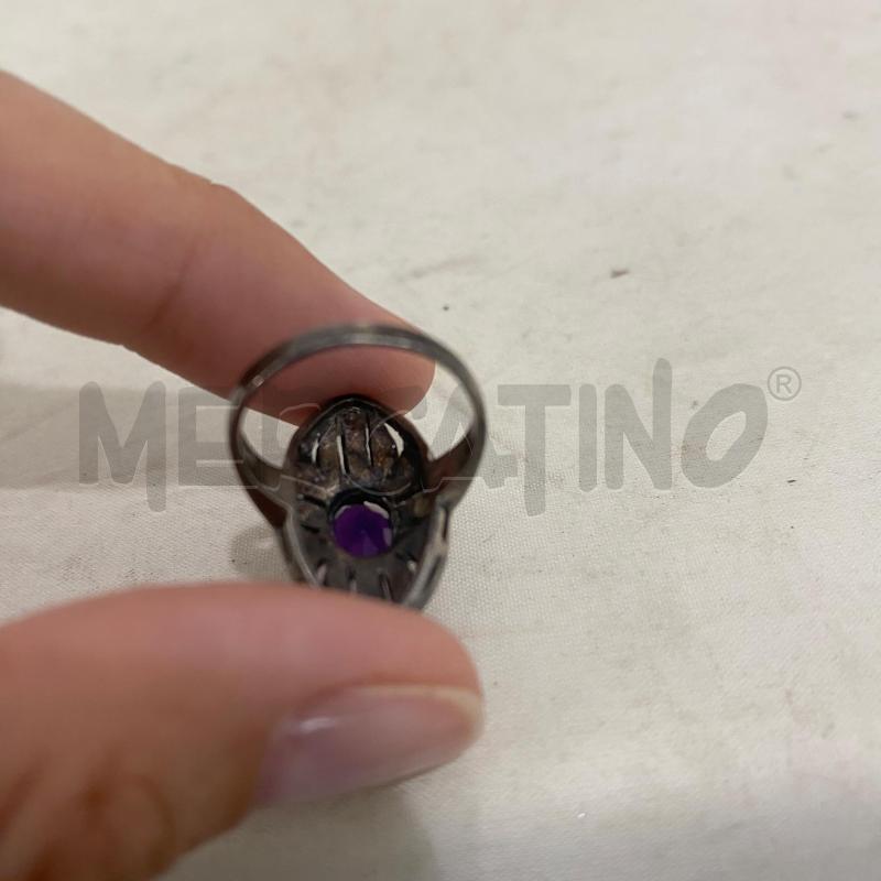 ANELLO DONNA 925 PIETRA VIOLA | Mercatino dell'Usato Lago patria - giugliano in c. 4