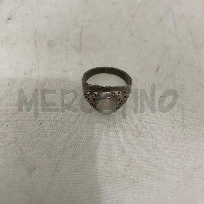 ANELLO DONNA GRIGIO PIETRA CENTRALE OVALE | Mercatino dell'Usato Lago patria - giugliano in c. 1