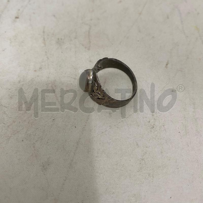 ANELLO DONNA GRIGIO PIETRA CENTRALE OVALE | Mercatino dell'Usato Lago patria - giugliano in c. 2