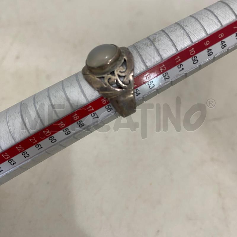 ANELLO DONNA GRIGIO PIETRA CENTRALE OVALE | Mercatino dell'Usato Lago patria - giugliano in c. 3