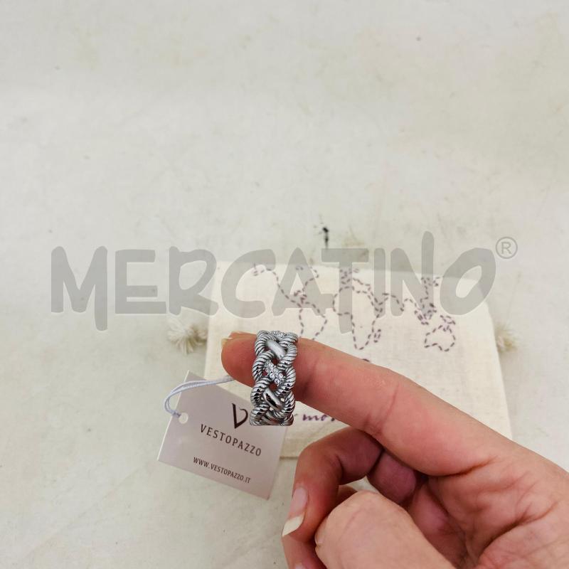 ANELLO DONNA VESTOPAZZO INTRECCIATO REGOLABILE | Mercatino dell'Usato Lago patria - giugliano in c. 2