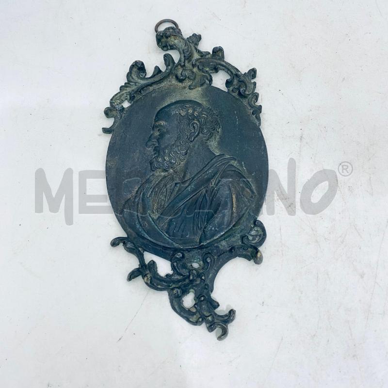 APPENDINO COPPIA TARGA MURALE ANTICO METALLO DORATO  | Mercatino dell'Usato Lago patria - giugliano in c. 2
