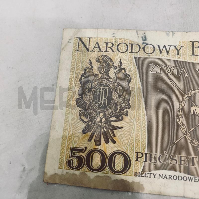 BANCONOTA POLONIA 500 | Mercatino dell'Usato Lago patria - giugliano in c. 5