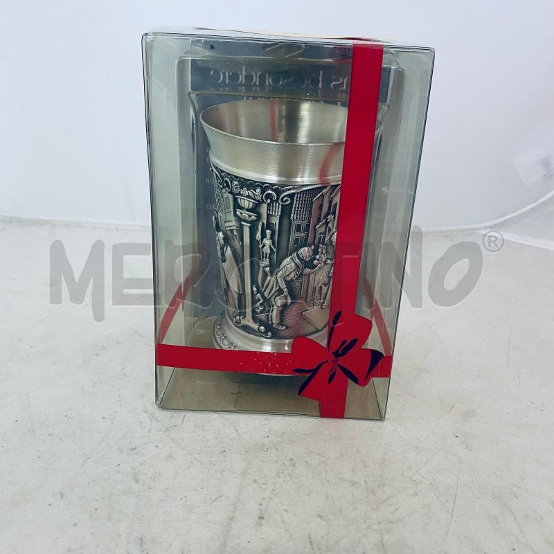 BICCHIERE SKS GRIGIO PELTRO LAVORTATO | Mercatino dell'Usato Lago patria - giugliano in c. 1