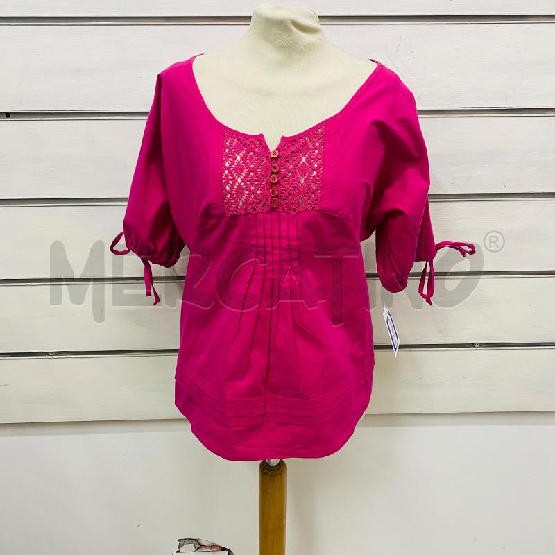 BLUSA DONNA CAMOMILLA FUXSIA RICAMO IN PETTO | Mercatino dell'Usato Lago patria - giugliano in c. 1