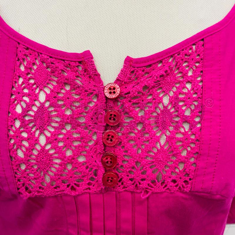 BLUSA DONNA CAMOMILLA FUXSIA RICAMO IN PETTO | Mercatino dell'Usato Lago patria - giugliano in c. 2